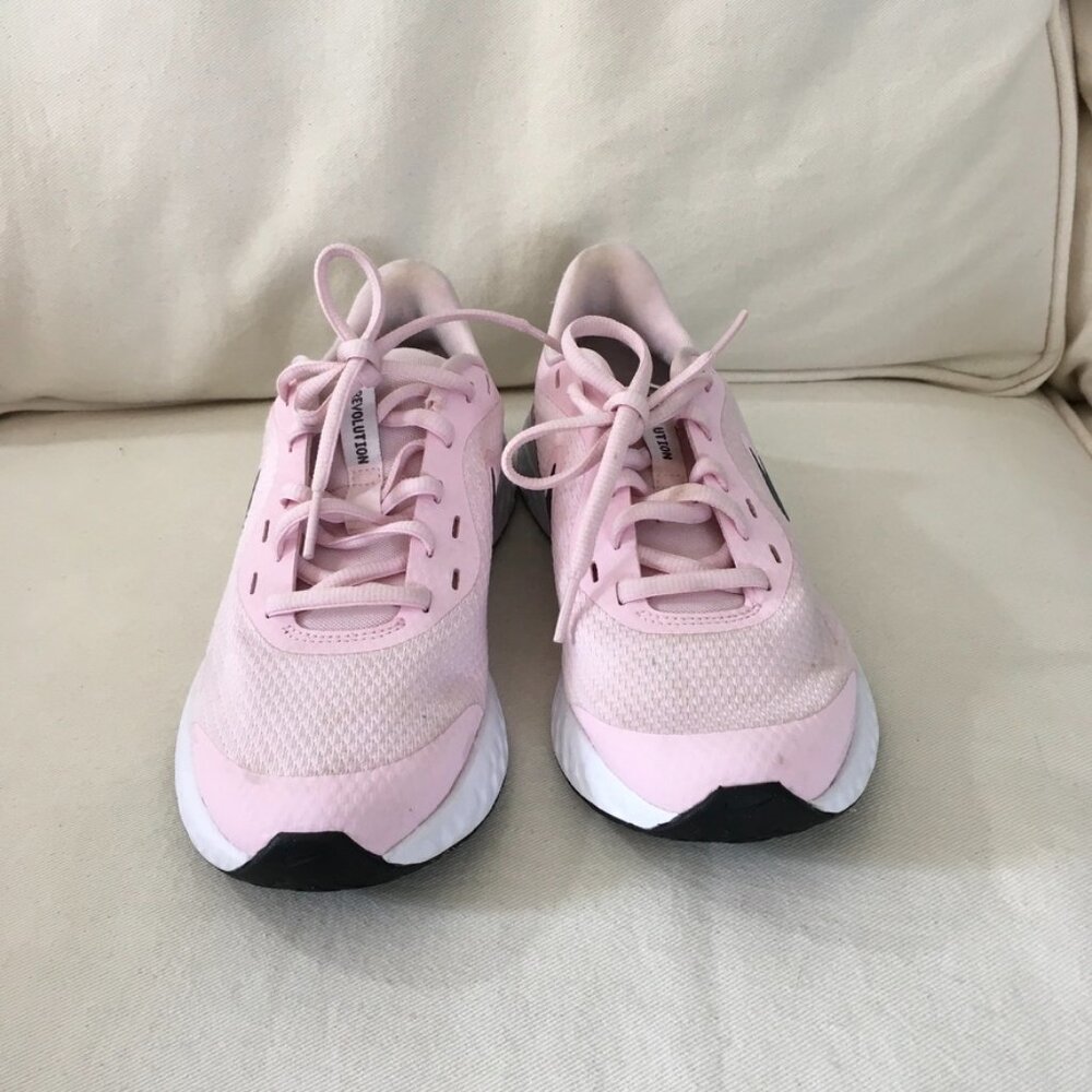 Nike Revolution Girls Pink/Gray Running Sneakers Sz 4Y - Picture 2 of 6